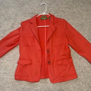 Vibrant Orange Utility Jacket